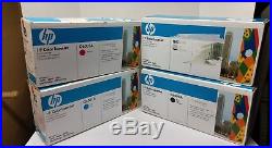 SET 4 New Genuine Sealed HP Toner Cartridges Q6000A Q6001A Q6003A (No Yellow)