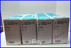 SET 4 New Genuine Sealed HP Toner Cartridges Q6000A Q6001A Q6003A (No Yellow)