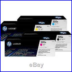 Set 4 Factory Sealed New Genuine HP CE410A CE411A CE412A CE413A Cartridges 305A