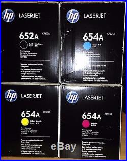 Set 4 Genuine Factory Sealed Laser Cartridges CF320A CF331A CF332A CF333A 654A