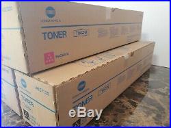 Set 4 Genuine Sealed Konica Minolta TN622M TN622C TN622K Toner Cartridges