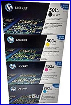 Set 4 New Genuine Factory Sealed HP Laser Cartridges Q6470A Q7581A Q7582A Q7583A