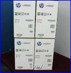 Set 4 New Genuine Factory Sealed HP Q5950A Q5951A Q5952A Q5953A Toners 643A