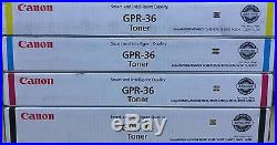 Set 5 New Genuine Factory Sealed Canon GPR-36 Toner Cartridges EXTRA BLACK