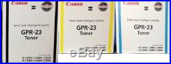 Set Of 3 Genuine Factory Sealed Canon Gpr-23 K C Y Toner Cartridges Gpr23