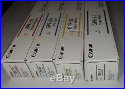 Set Of 4 Genuine Factory Sealed Canon Gpr-30 K C M Y Toner Cartridges