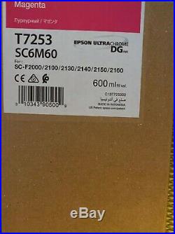 Set Of Original Epson F-2000 Ink T7251 T7252 T7253 T7254 T725A