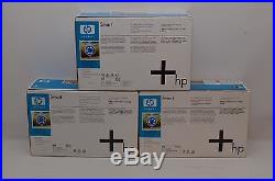 Set of 3 New Genuine HP 643A Q5951A Q5952A Q5953A Toner Cartridges SEALED BOXES