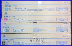 Set of 4 Genuine Fact Sealed Konica Minolta TN512K TN512M TN512Y TN512C Toners