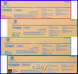 Set of 4 Genuine Fact Sealed Konica Minolta TN616K TN616M TN616Y TN616C Toners