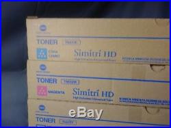 Set of 4 Genuine Sealed Konica Minolta TN512K TN512M TN512Y TN512C Toners