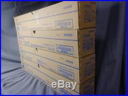 Set of 4 Genuine Sealed Konica Minolta TN512K TN512M TN512Y TN512C Toners