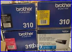 Set of 4 New Genuine Factory Sealed Brother TN-310 Toner Cartridges 310