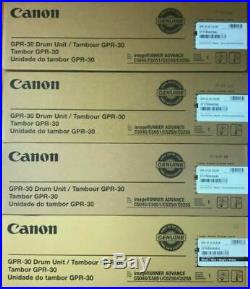 Set of 4 New Genuine Factory Sealed Canon GPR-30 Black and Color Drum Units