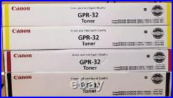 Set of 4 New Genuine Factory Sealed Canon GPR-32 KMY Toner Cartridges NO CYN