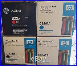 Set of 4 New Genuine Factory Sealed Drums C8560A C8561A C8562A C8563A 822A