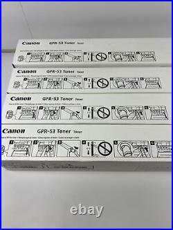 Set of 4 New Genuine Sealed CANON GPR-53 Toners Blk Mag Cyn Yel