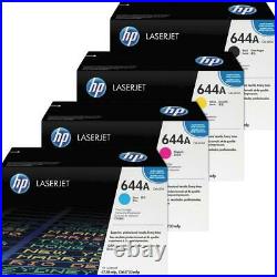 Set of 4 New Genuine Sealed HP Q6460A Q6461A Q6462A Q6463A Toner Cartridges 644A