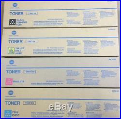 Set of 4 New OPEN BOX Konica Minolta TN411K TN611M TN611Y TN611C Toners C451