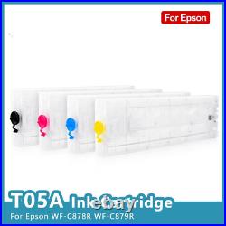 T05A1-T05A4 Refillable Ink Cartridge With ARC Chip For Epson WF-C878R WF-C879R