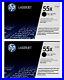 TWO-MOSTLY-New-Genuine-HP-55X-Laser-Toner-Cartridges-Printer-Tested-80-and-90-01-beu