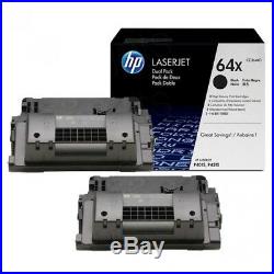 TWO MOSTLY New Genuine HP 64X Laser Toner Cartridges Printer Tested 81% and 82%