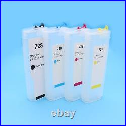 Unbranded Refillable Ink Cartridges With Chip For HP Designjet T730 T830 Plotter