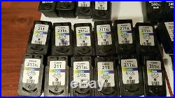 Used Lot of 44 Empty Virgin Canon Ink Cartridges 245 246 240 241 210 211 XL