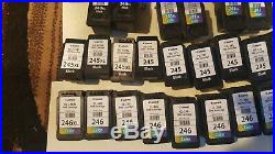 Used Lot of 50 Empty Virgin Canon Ink Cartridges 245 246 240 241 210 211 XL