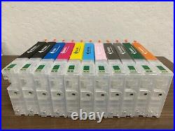 Wide Format Empty Refillable Ink Cartridge Set Compatible for Epson Pro 4900