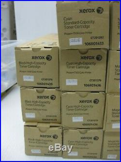 Xerox 7500 EMPTY VIRGIN Toner Cartridges USED LOT OF 20 HIgh & Standard