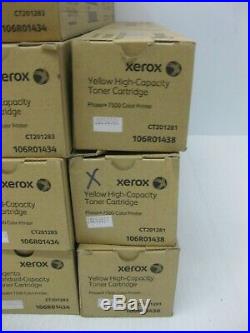 Xerox 7500 EMPTY VIRGIN Toner Cartridges USED LOT OF 20 HIgh & Standard