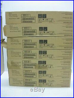 Xerox Virgin EMPTY Toner Cartridges 7800 LOT OF 7 SHIPS OVERBOXED